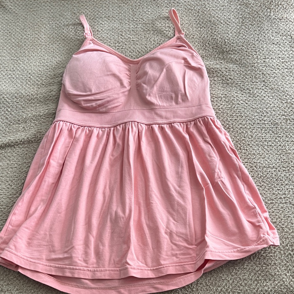Pink Women's nursing tank